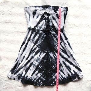 Express Strapless Tie Dye Dress
